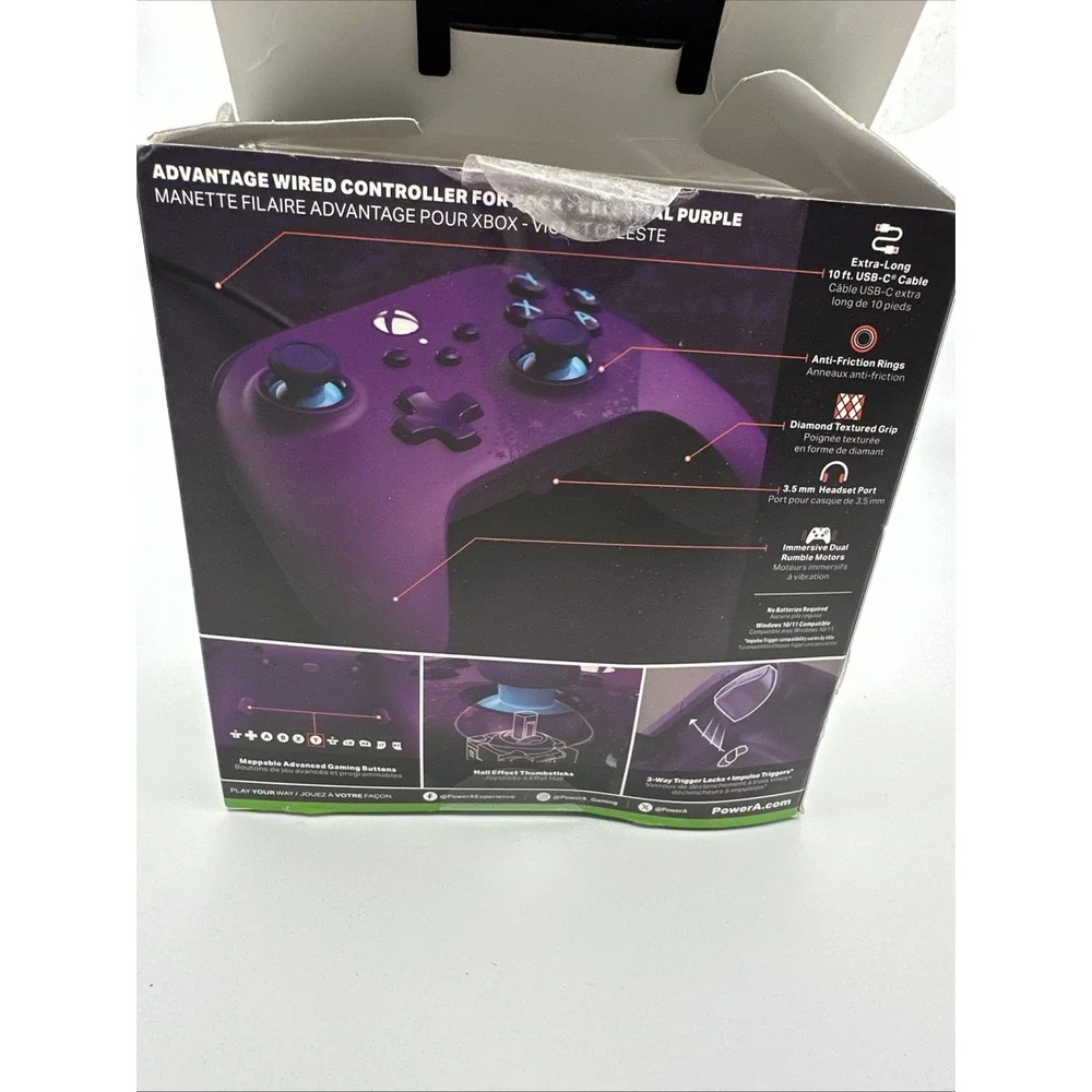 PowerA Advantage Wired Controller Xbox Series X | S Celestial Purple‎ (OPEN BOX)